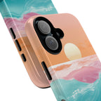 Sunset Ocean Tough Phone Case — Pastel Waves iPhone Cover