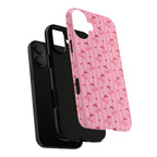 Pink Cherry Pattern Tough Phone Case