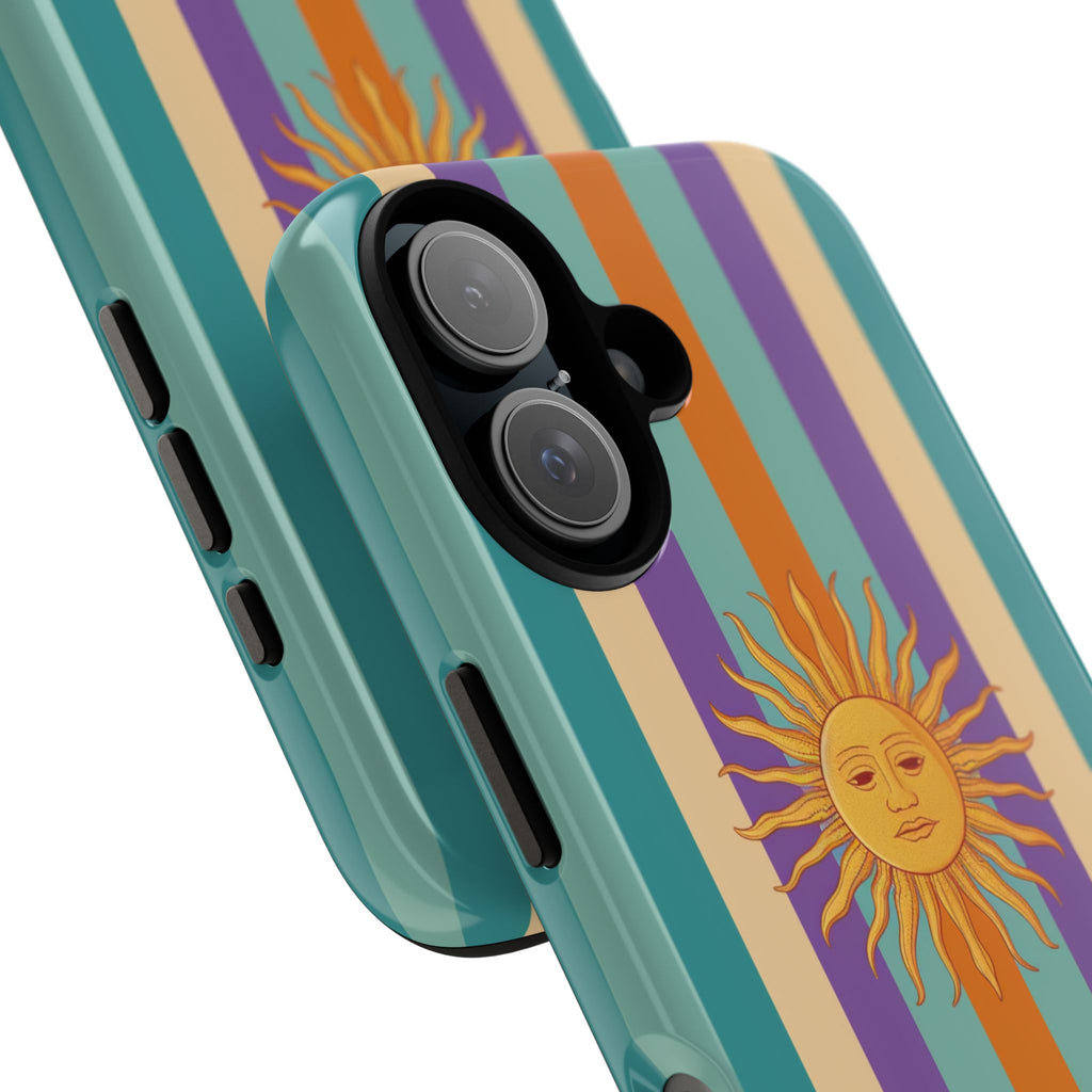 Retro Sun Stripe Tough Phone Case
