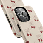 Cherry Pattern Tough Phone Case