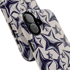 Star Sketch Tough Phone Case — Black & White Doodle Stars Protective Cover