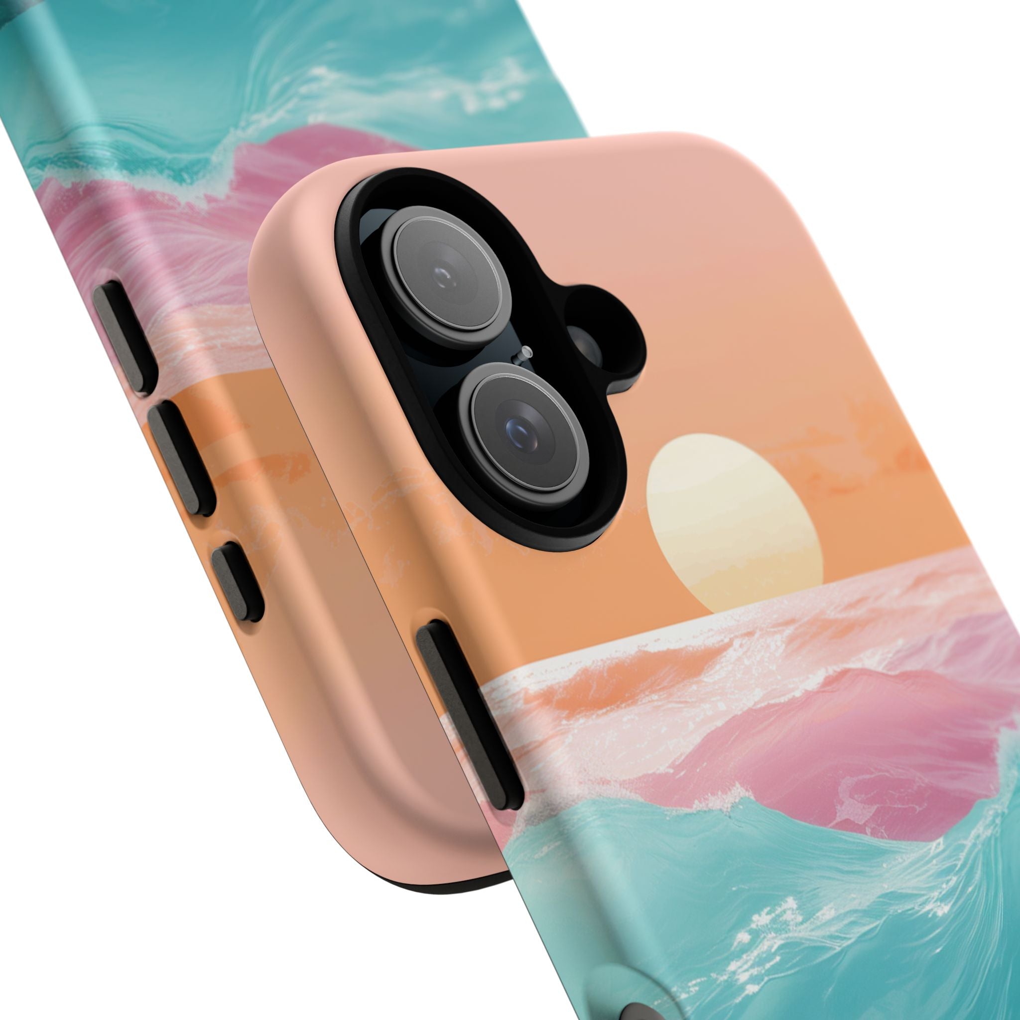 Sunset Ocean Tough Phone Case — Pastel Waves iPhone Cover