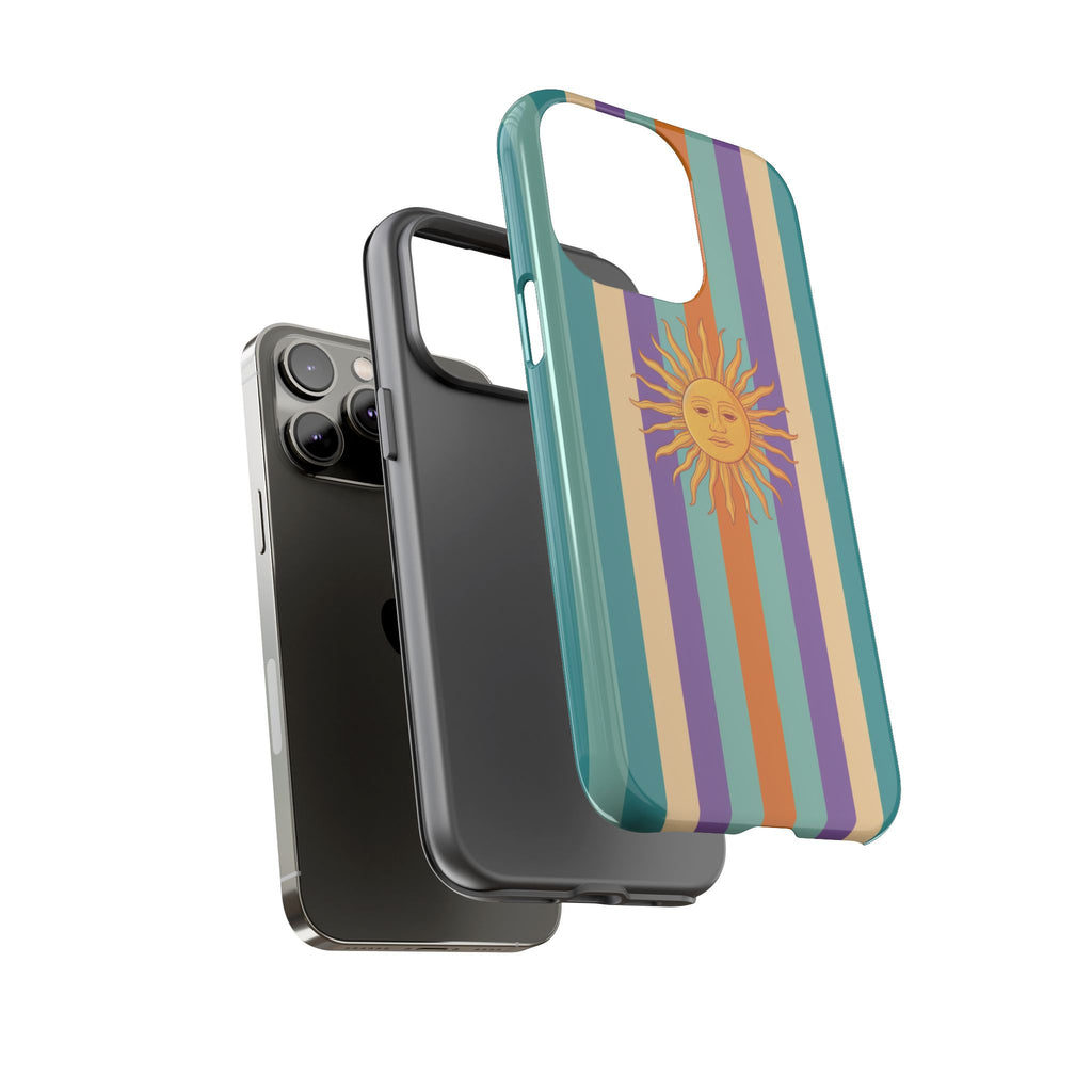 Retro Sun Stripe Tough Phone Case