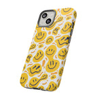 Smiley Melt Phone Case — Yellow Happy Face Protective Cover