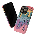 Color Drip Phone Case – Pastel Melting Art Protective Cover