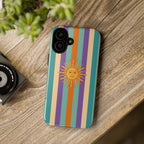 Retro Sun Stripe Tough Phone Case