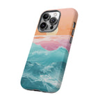 Sunset Ocean Tough Phone Case — Pastel Waves iPhone Cover