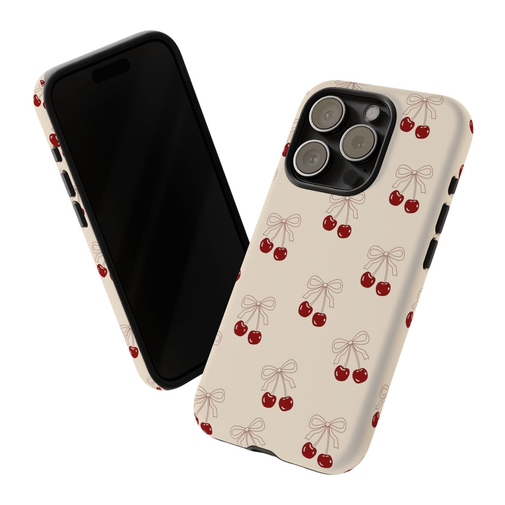 Cherry Pattern Tough Phone Case