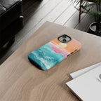 Sunset Ocean Tough Phone Case — Pastel Waves iPhone Cover
