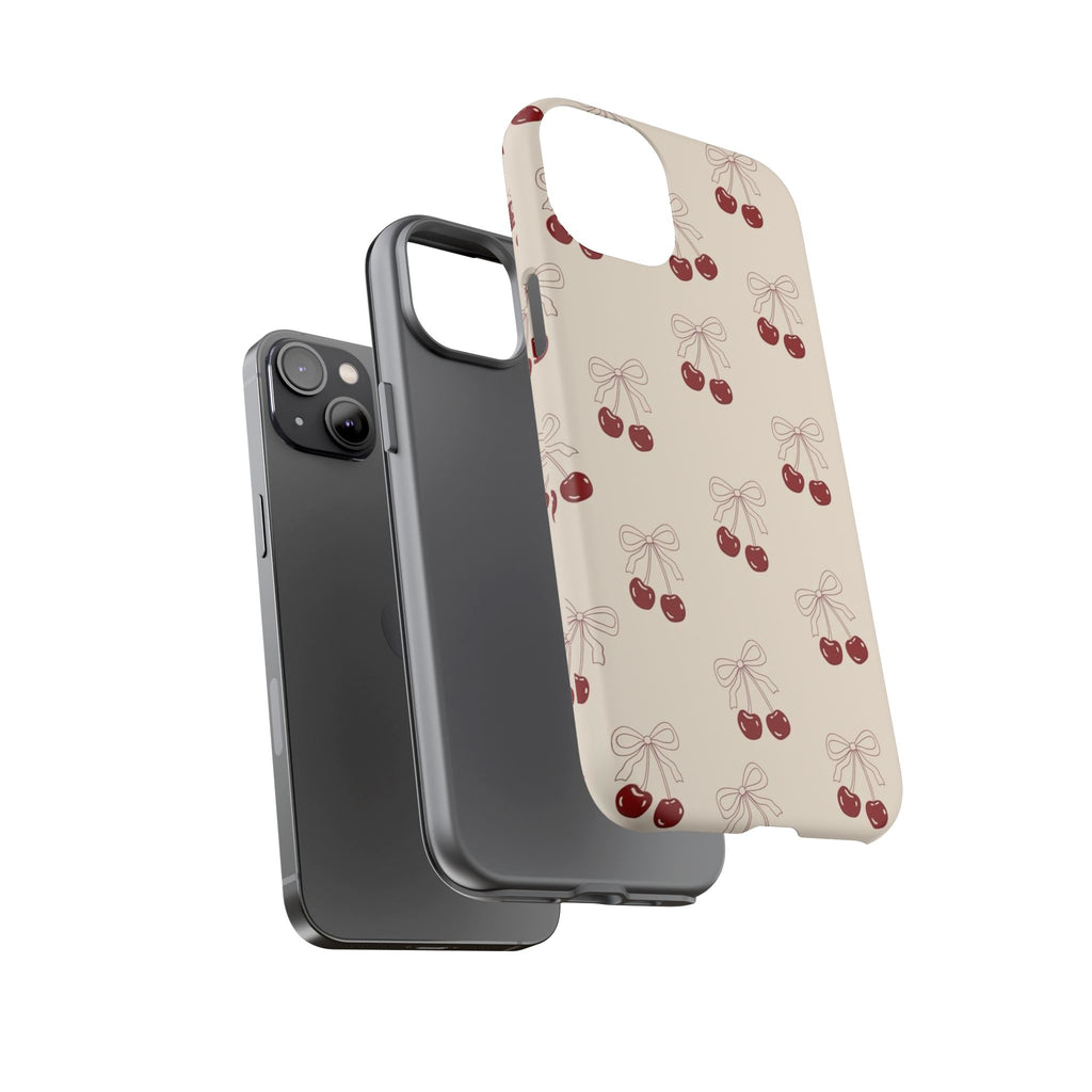 Cherry Pattern Tough Phone Case