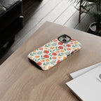 Floral Rose Pattern Tough Phone Case — Durable Garden-Inspired Protection