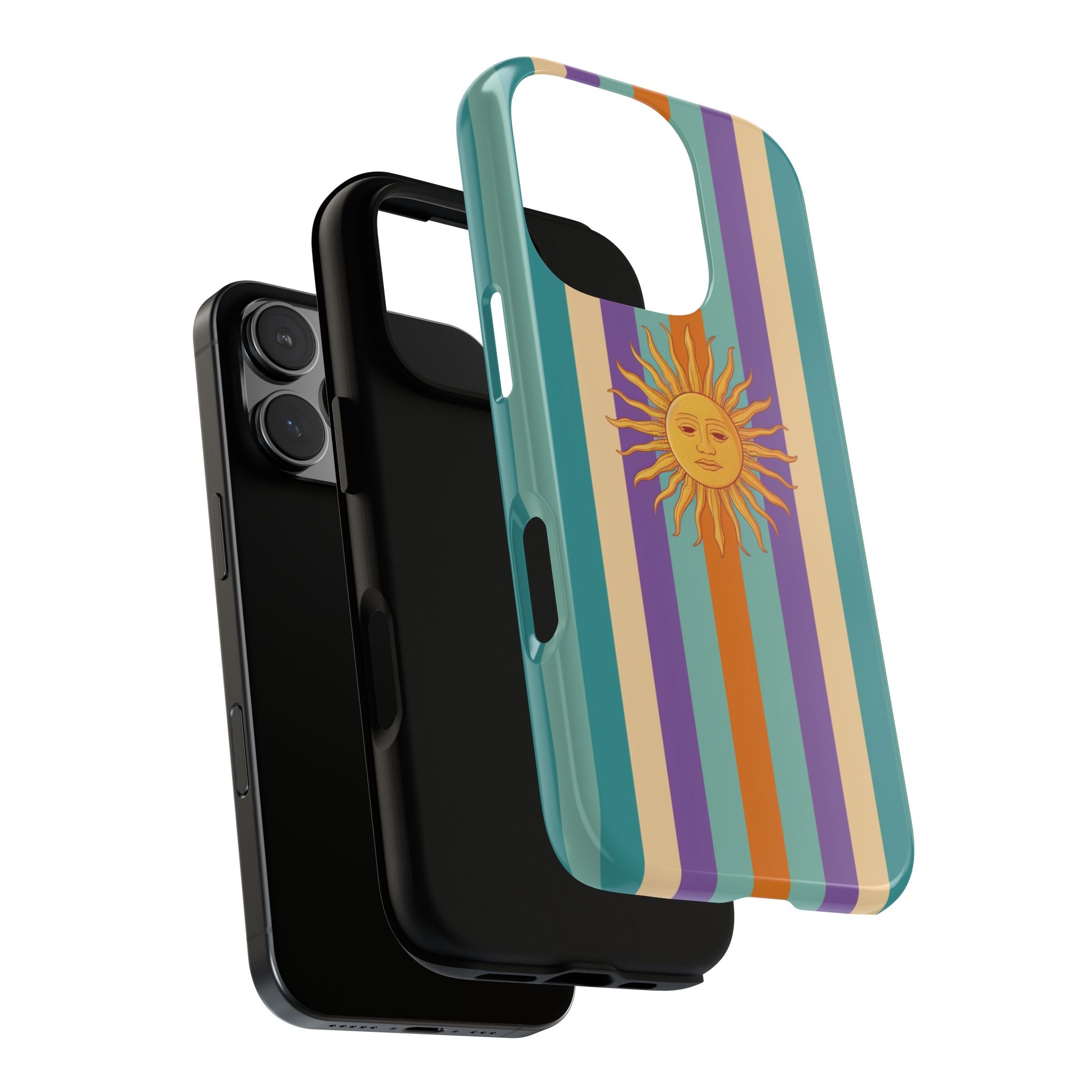 Retro Sun Stripe Tough Phone Case