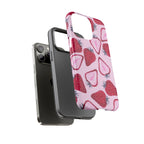 Strawberry Pattern Tough Phone Case — Pink Fruit Protective Cover