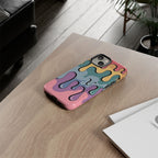Color Drip Phone Case – Pastel Melting Art Protective Cover