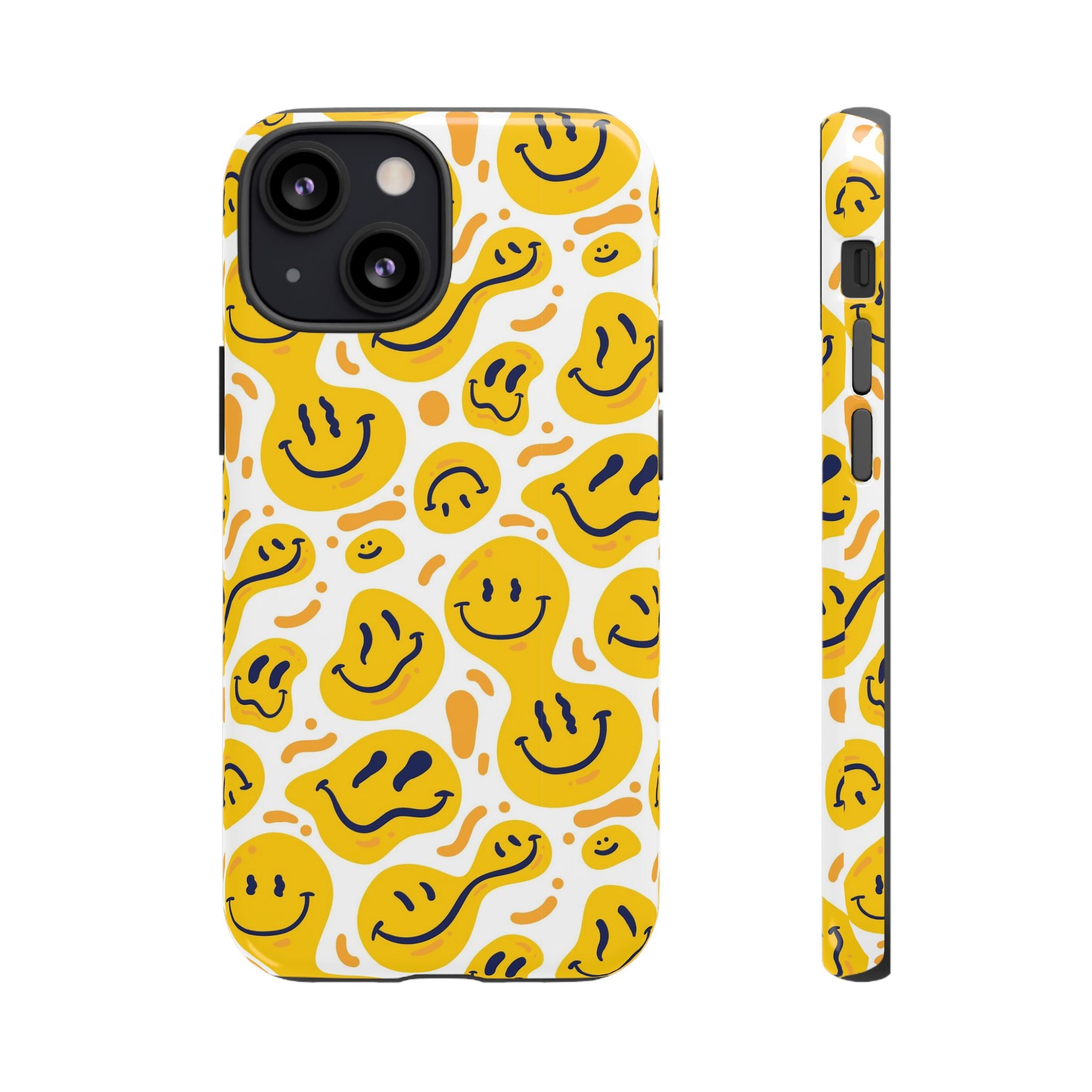 Smiley Melt Phone Case — Yellow Happy Face Protective Cover