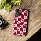 Cherry Checkerboard Tough Phone Case