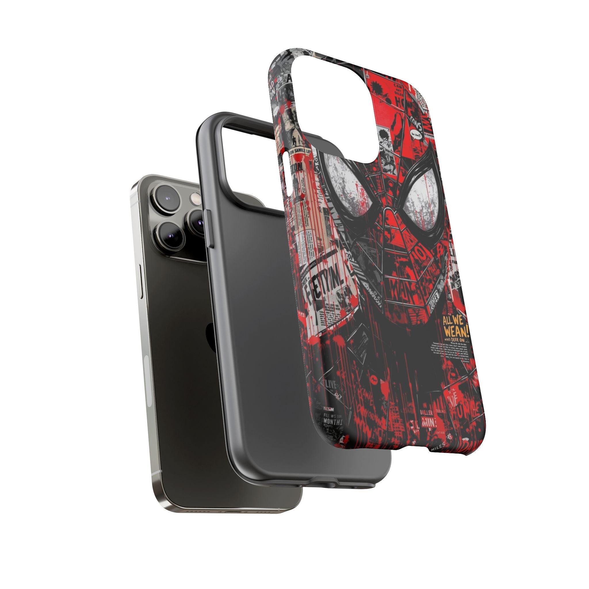 Spider-Man Red Graffiti Phone Case — Tough Protective Cover