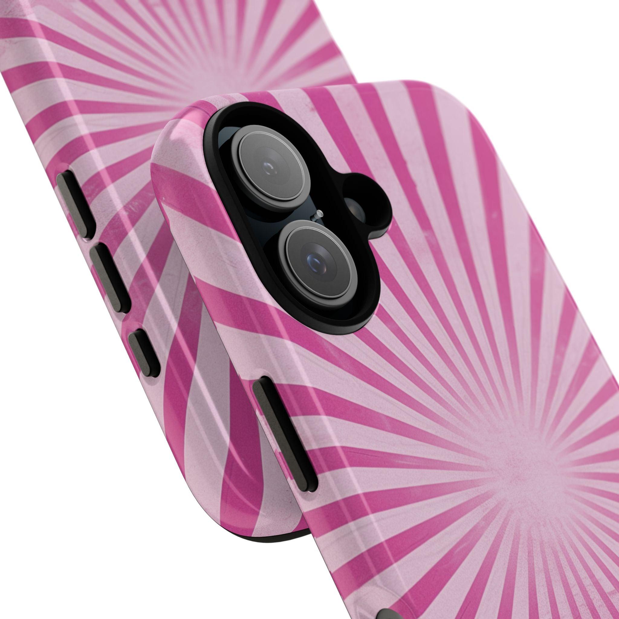 Pink Sunburst Tough Phone Case — Retro Radiant iPhone Cover