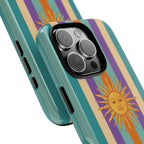 Retro Sun Stripe Tough Phone Case