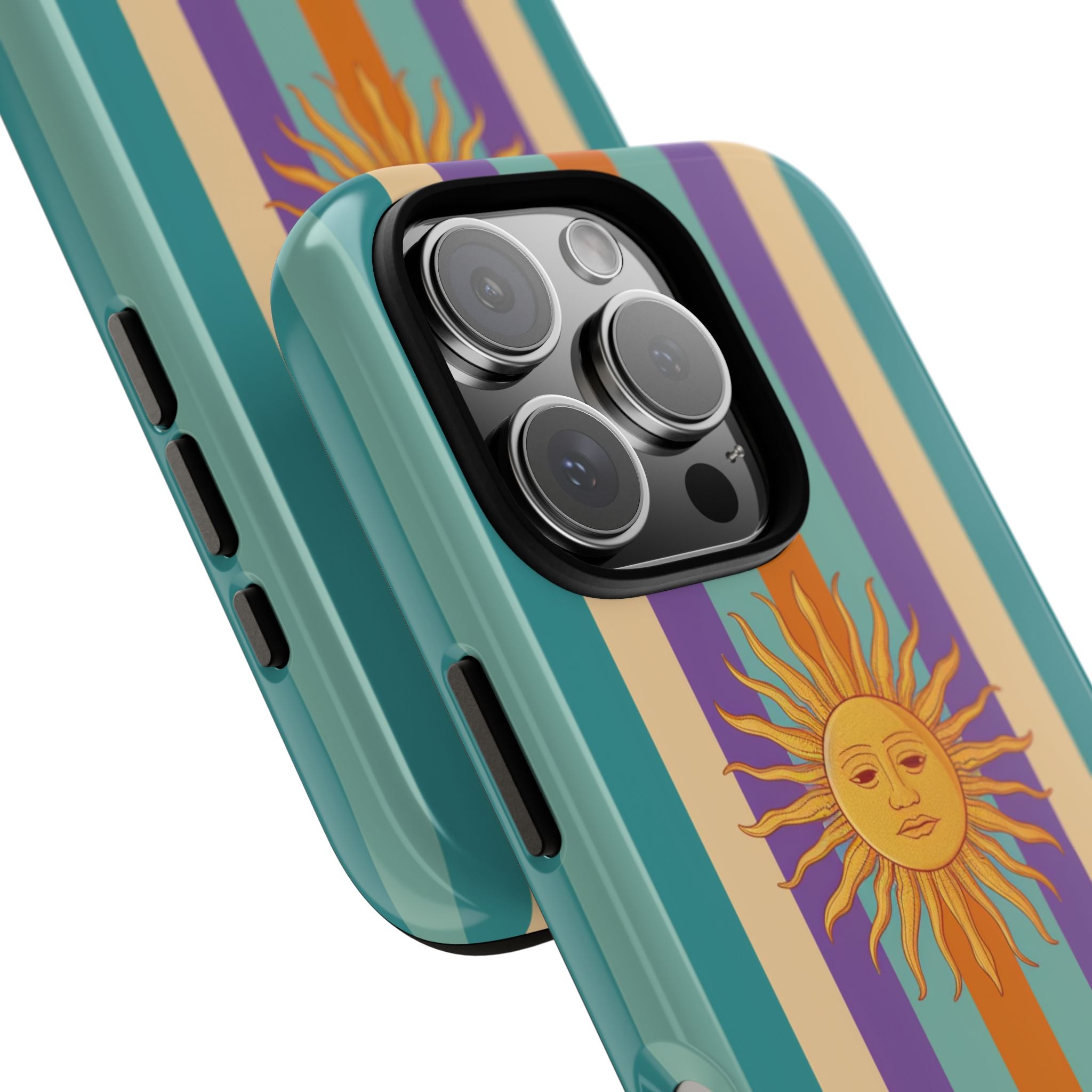 Retro Sun Stripe Tough Phone Case
