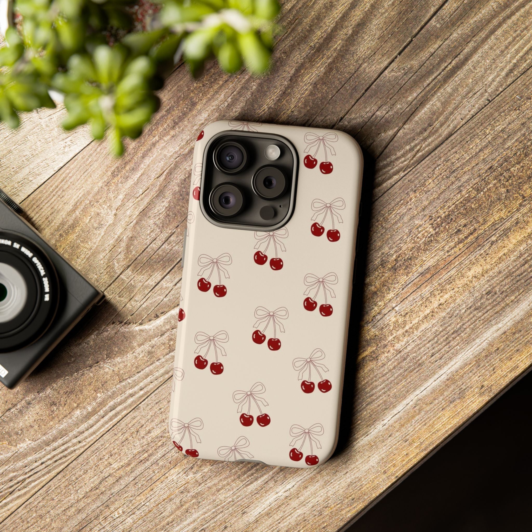 Cherry Pattern Tough Phone Case