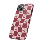 Cherry Checkerboard Tough Phone Case