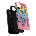 Color Drip Phone Case – Pastel Melting Art Protective Cover