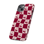 Cherry Checkerboard Tough Phone Case