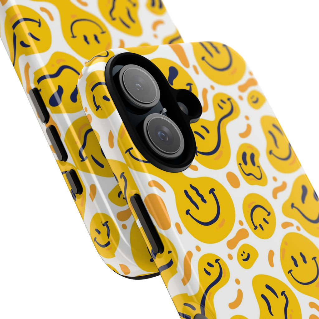 Smiley Melt Phone Case — Yellow Happy Face Protective Cover