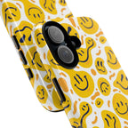 Smiley Melt Phone Case — Yellow Happy Face Protective Cover