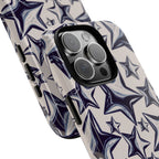 Star Sketch Tough Phone Case — Black & White Doodle Stars Protective Cover