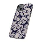 Star Sketch Tough Phone Case — Black & White Doodle Stars Protective Cover