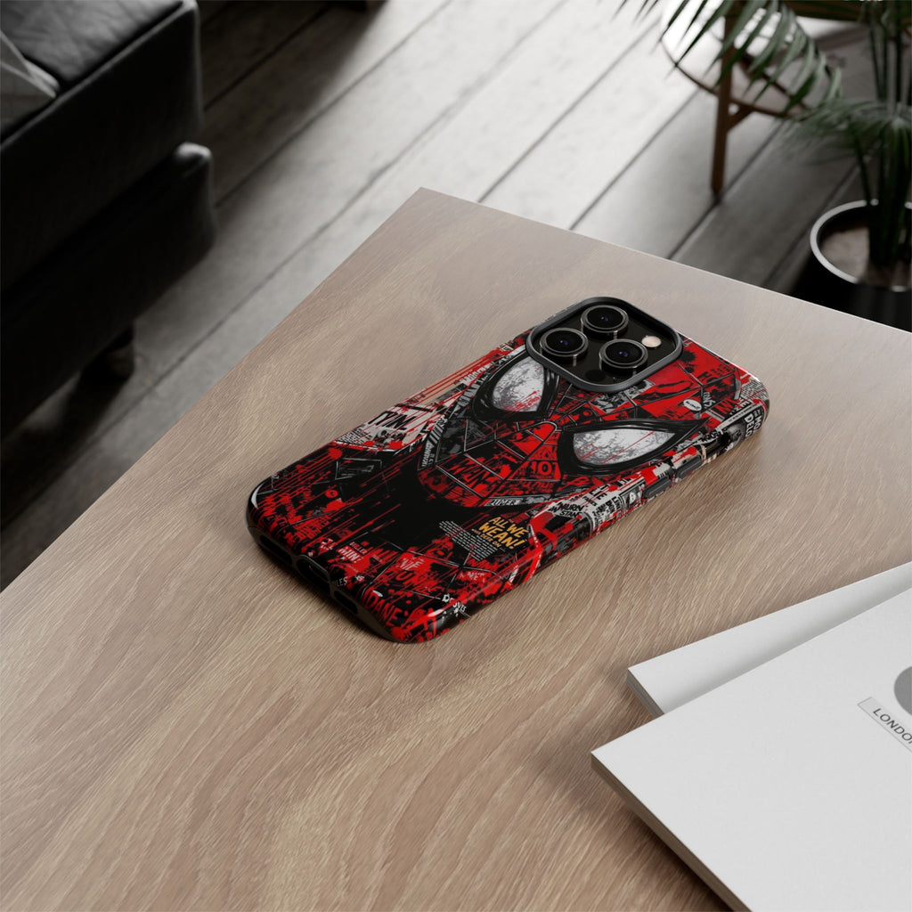 Spider-Man Red Graffiti Phone Case — Tough Protective Cover