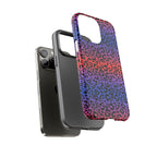 Gradient Leopard Tough Phone Case — Rainbow Animal Print iPhone Cover