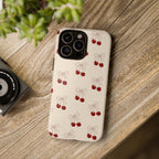 Cherry Pattern Tough Phone Case