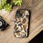 Autumn Leaves Phone Case — Brown Botanical Tough Case