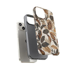 Autumn Leaves Phone Case — Brown Botanical Tough Case
