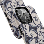 Star Sketch Tough Phone Case — Black & White Doodle Stars Protective Cover