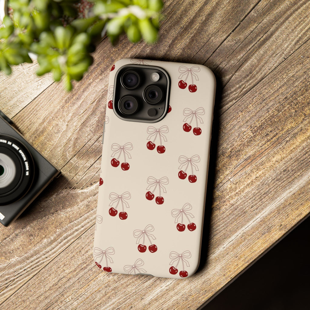 Cherry Pattern Tough Phone Case