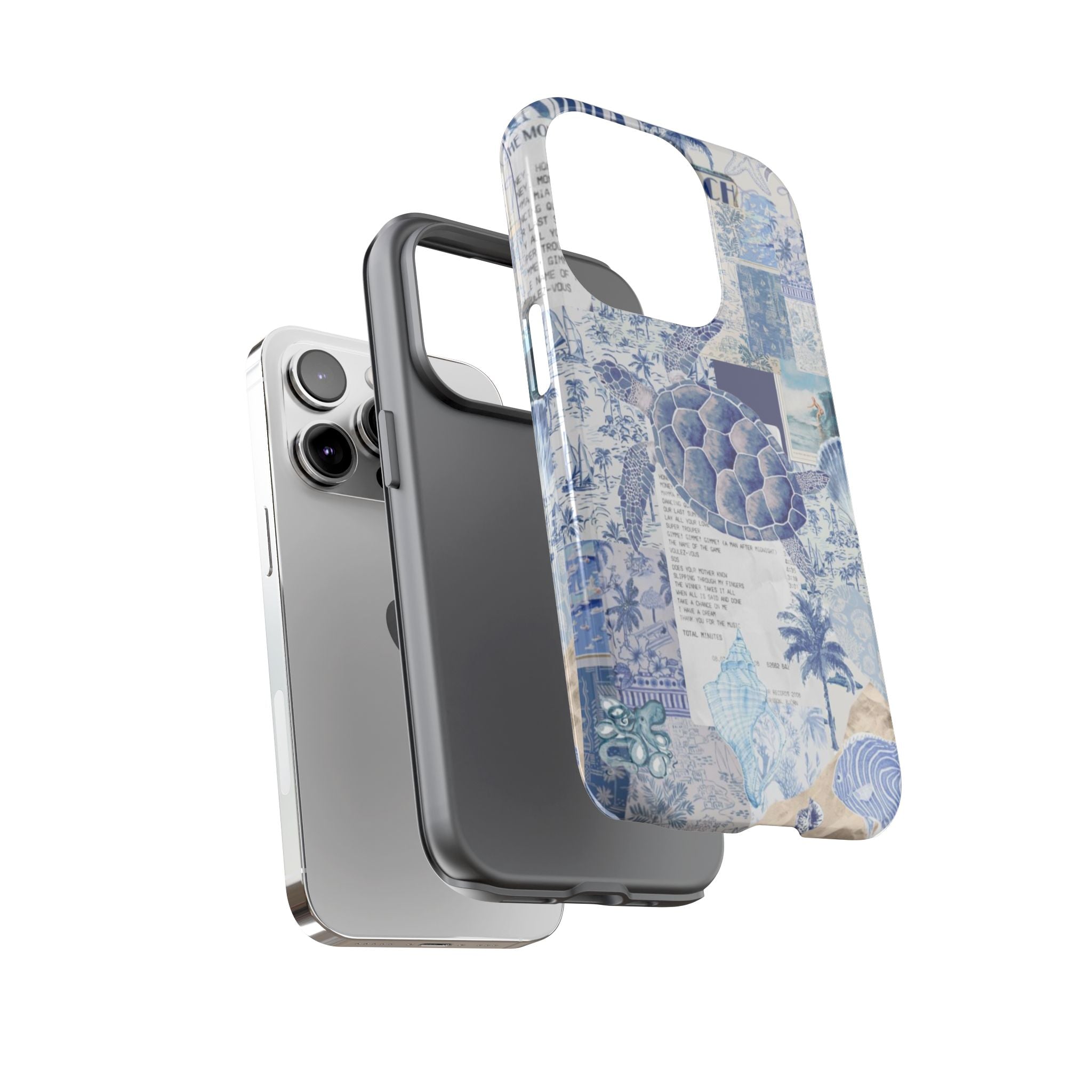 Sea Turtle Collage Phone Case