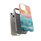 Sunset Ocean Tough Phone Case — Pastel Waves iPhone Cover