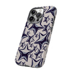 Star Sketch Tough Phone Case — Black & White Doodle Stars Protective Cover