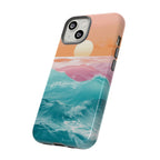 Sunset Ocean Tough Phone Case — Pastel Waves iPhone Cover