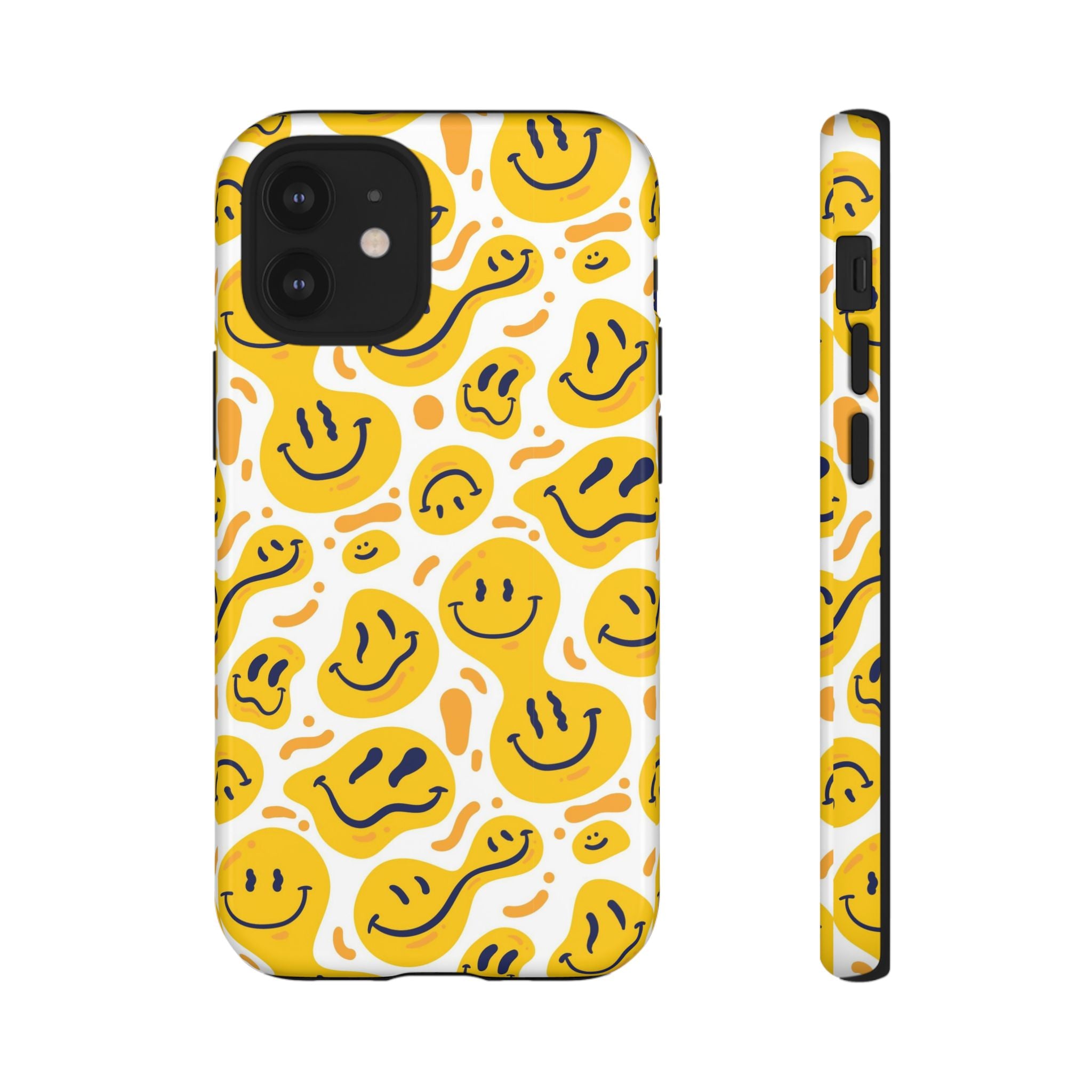 Smiley Melt Phone Case — Yellow Happy Face Protective Cover