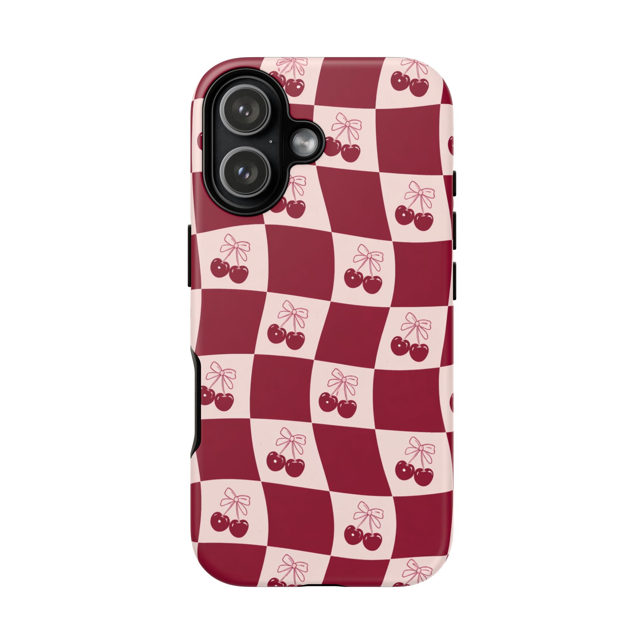 Cherry Checkerboard Tough Phone Case
