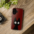 Black Cat Phone Case — Cute Kawaii Cat iPhone Cover ("Tough Cases")
