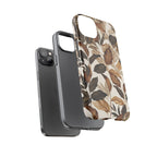 Autumn Leaves Phone Case — Brown Botanical Tough Case