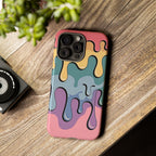 Color Drip Phone Case – Pastel Melting Art Protective Cover