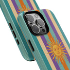 Retro Sun Stripe Tough Phone Case