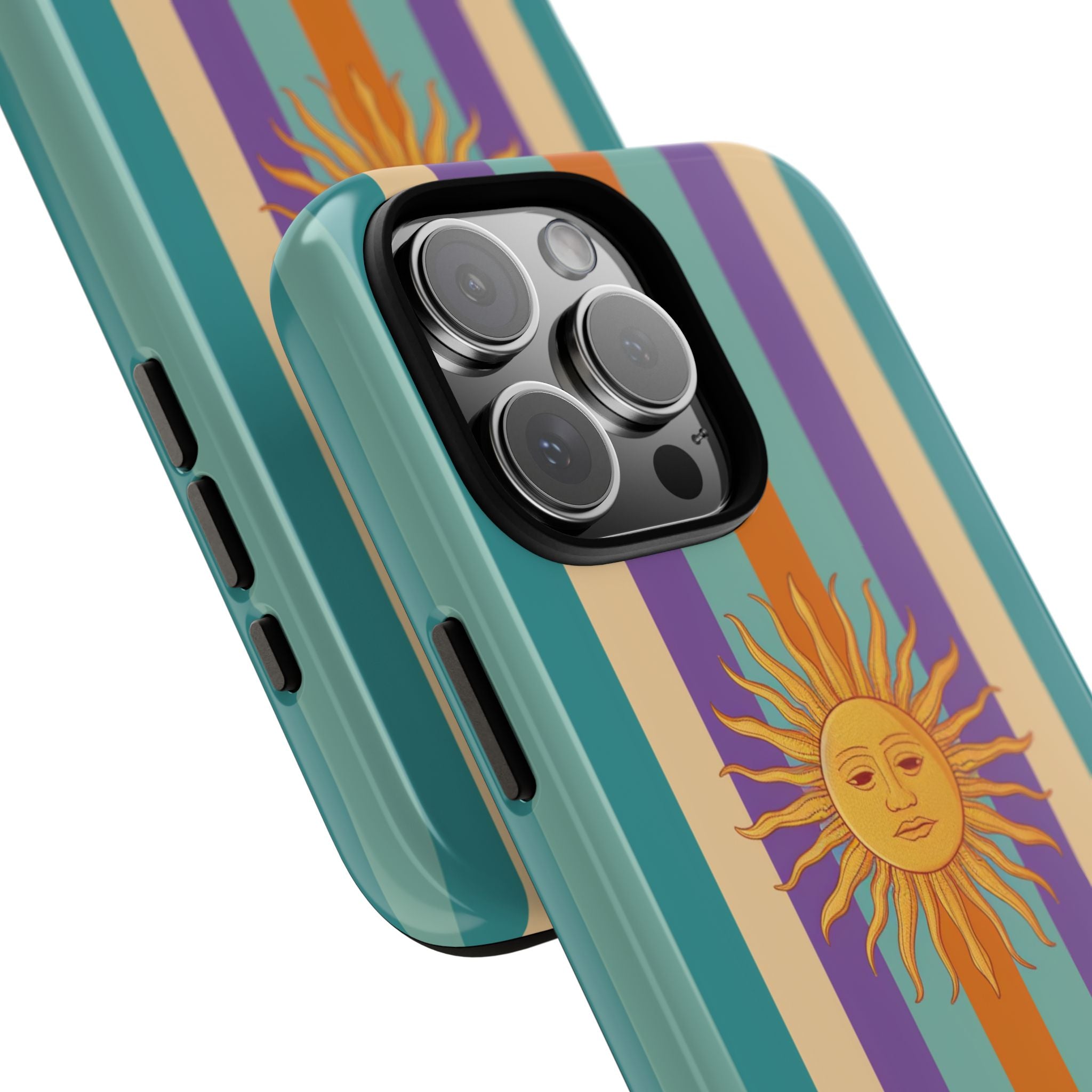 Retro Sun Stripe Tough Phone Case